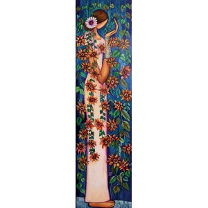 Shazly Khan, Yeh sab tumhara karam hai aaqa, 18 x 72 Inch, Acrylic on Canvas, Figurative Paintings, AC-SZK-161